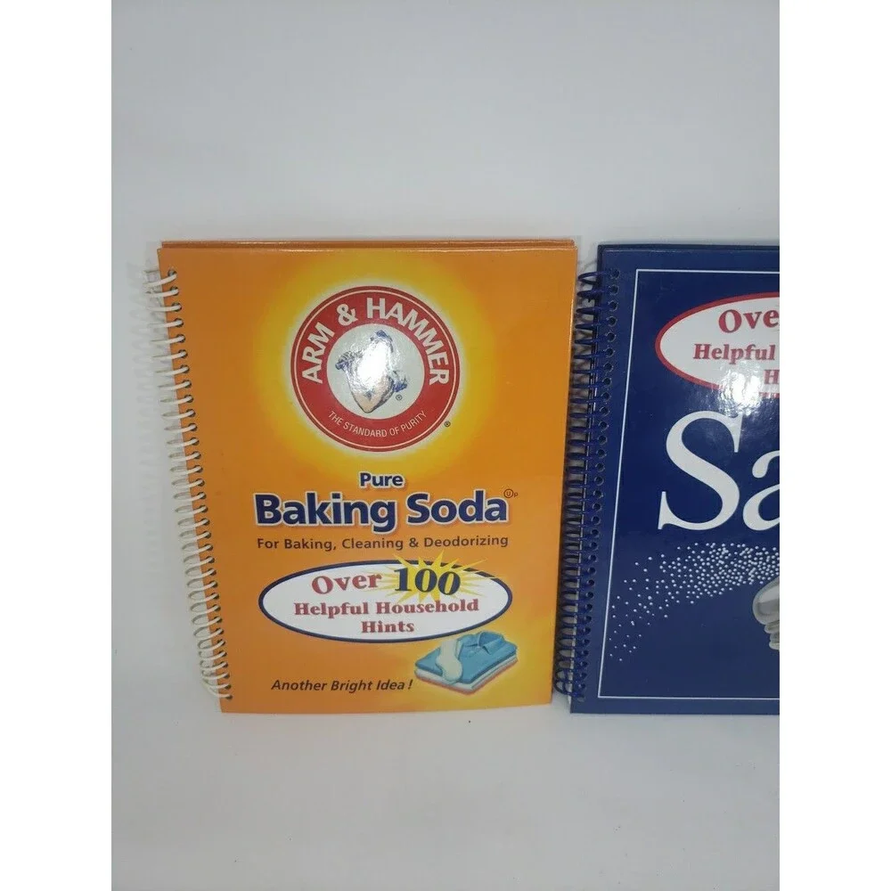 Over 100 Helpful Household Hints Books Lot of 3 Baking Soda Vinegar Salt Spiral
